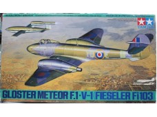 田宮 TAMIYA Gloster Meteor F.1 w/V-1 (Fieseler Fi103) 1/48 NO.61065